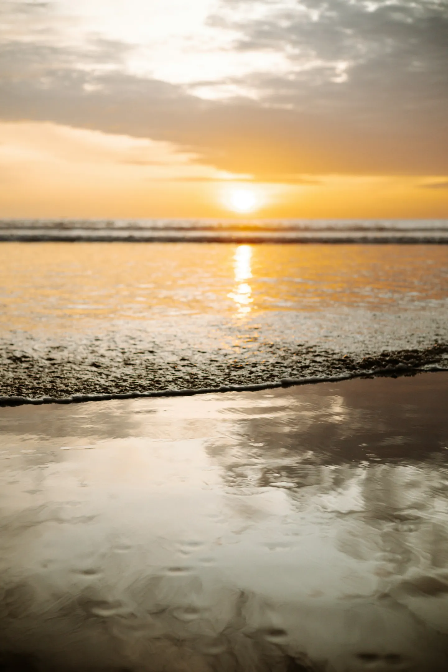Playa ecuatoriana al atardecer